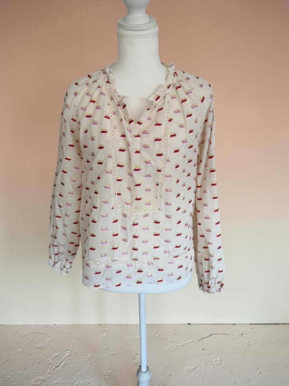 POINT SUR Metallic Multicolor Top Size XS